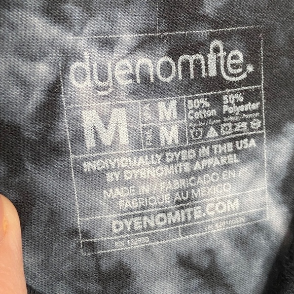 One of a Kind Black & Gray Tie Dye Tee - Picture 4 of 5